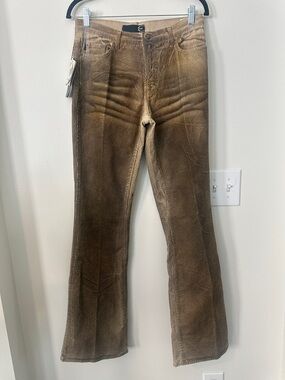 Just Cavalli by Roberto Cavalli Early 2000 Faded Brown Jeans 33